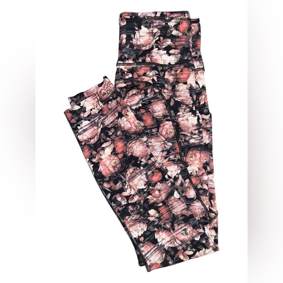 Lululemon Fast and Free 7/8 Tight II Nulux 25” – Peony Multifloral – Size 4 - Picture 1 of 3